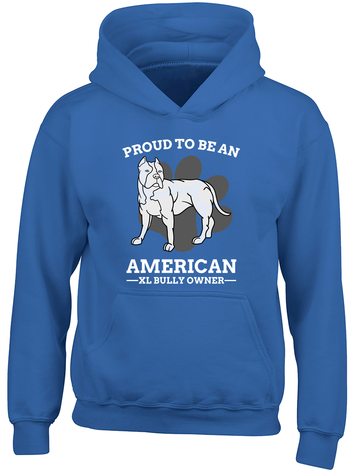 Proud American Bully XL Owner Kids Hoodie Pitbull Lover Dog Pet